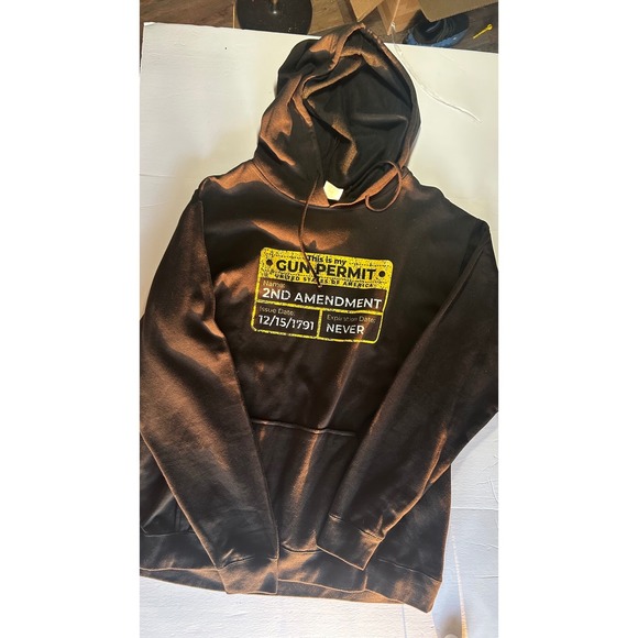 Delta Fleece Hoodie 2nd Amendment Graphic Black XL - Picture 2 of 5
